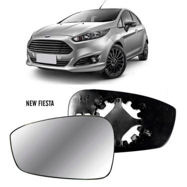 Imagem de Lente Retrovisor Ford New Fiesta 2013 a 2021 Esquerdo - Evo-X Retrovis