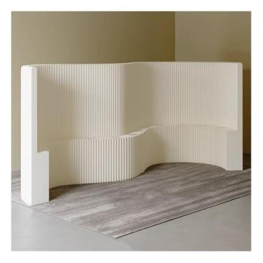 Imagem de Biombos e Divisórias Divisória De Ambiente Portátil Dobrável Com Prateleiras, Divisória De Parede Com Tela De Privacidade Flexível Para Escritório Doméstico, Separador De Ambiente Independente Com Alt