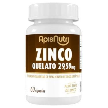 Imagem de Suplmento Mineral de Zinco Quelato 350mg 60 cáps - APISNUTRI