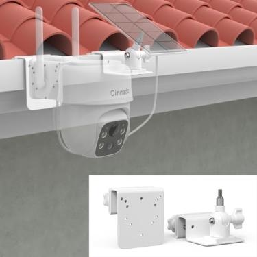 Imagem de Koroao Kit de montagem de calha para câmera de segurança Cinnado B6, suporte de câmera externa compatível com acessórios solares sem fio para câmera doméstica 2K