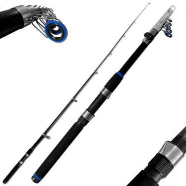 Imagem de Vara Telescópica P/ Molinete 2,40m Xingu Araxá Pesca Praia, 2.10m