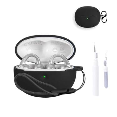 Imagem de Capa para Baseus Bowie MC1 Pro, capa protetora para fone de ouvido NOUKAJU (com mosquetão + cordão + caneta de limpeza) à prova de quedas, à prova de choque, à prova de poeira, capa para Baseus MC1