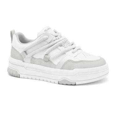 Imagem de Tênis Feminino Ramarim Chunky Cadarço Corda Estilizado Confortável, Pl