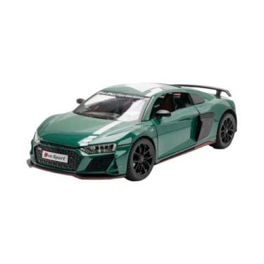 Imagem de Carro De Liga Metálica R8 V10 Escala 1:24 Para Meninos, Modelo De Carr