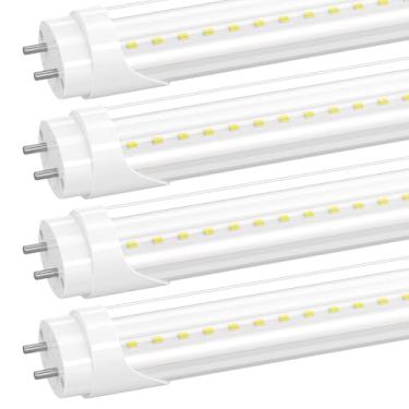 Imagem de Airseafar Lâmpadas Led T8 De 2 Pés Tipo B, 10 W (Equivalente A 24 W), 5000 K, 1300 Lm Para G13, Tubo Fluorescente Led De 2 Pés Para Substituição, Contas De Lâmpada Superbrilhantes, Extremidade Dupl