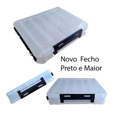 Imagem de Estojo Organizador Duplo 10 Divisórias P/ Iscas Artificiais - DEYU, Tr