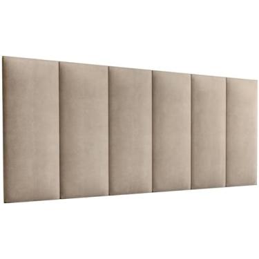 Imagem de Cabeceira Estofada Casal 140cm Suspensa para Cama Box (bege)