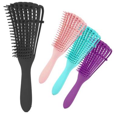 Imagem de 3 Escova Polvo Multifuncional Desembaraça Fácil Emaranhado - Vie Luxe