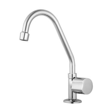 Imagem de Torneira para Cozinha de Mesa Kelly Metais 163 C44 - Bica Móvel 1/4 de Volta