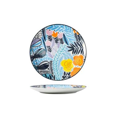 Imagem de Prato de sobremesa de cerâmica para hotel restaurante bolo de frutas - disco de 15 cm -C