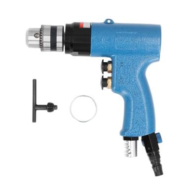 Imagem de Zaweliyo 3/8in Velocidade de Broca Pneumática Ajustável de Alta Eficiência Broca de Ar de Alumínio Portátil, Broca Pneumática de 2600rpm