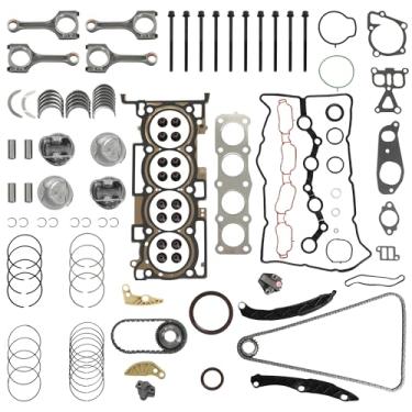 Imagem de 2,4L G4KJ Kit de corrente de distribuição conjunto de juntas de cabeça de pistão biela rolamento do motor apto para Kia Sportage Optima Sportage Hyundai Sonata Santa Fe Tucson 2.4L 2011-2020 ZC76310TS