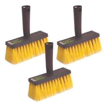 Imagem de Kit 3 Broxa Retangular Pequena Parede Multiuso 11,7x4,3 Cm - Odim