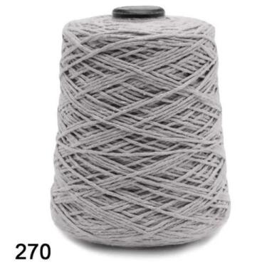 Imagem de Barbante euroroma 600 gr fio 6 cor 270 cinza 610 metros
