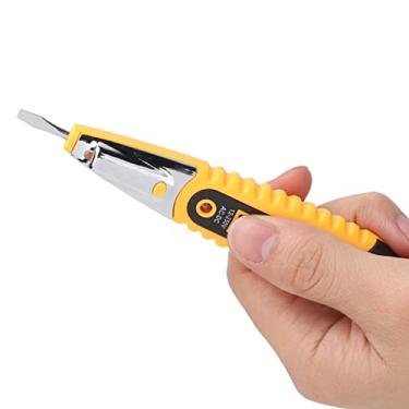 Imagem de LED HD Display AC-2 Test Lápis Testador Elétrico AC/DC 12-250V, Detecte Com Lâmpada de Olho Noturno (Amarelo)