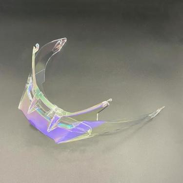 Imagem de ZQIYDYP Spoiler traseiro de capacete de motocicleta compatível com R50S, capacete de substituição Spoiler traseiro decoração de capacete (Revo Clear Blue)