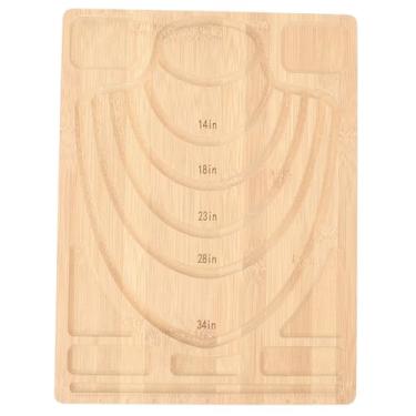 Imagem de Placas de contas para jóias que fabricam jóias placas de miçangas de bambu diy multifuncionais com escala de medição para pulseira de colar para artesanato de jóias Bandejas de