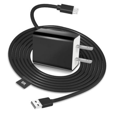 Imagem de WISEVER Carregador rápido de substituição para tablets Kindle antigos, Kindle Paperwhite 1º-4º, Oasis 1º a 4º, Kindle E-Readers, DX, Teclado, Voyage, Touch, Fire HD 2011-2019 com cabo micro USB de 1,8