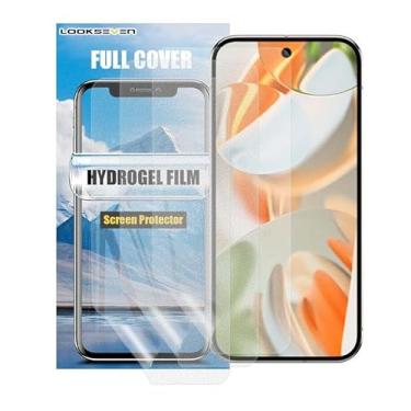 Imagem de Pacote com 3 protetores de tela de filme de hidrogel fosco antirreflexo macio TPU compatível com Google Pixel 9A, película protetora de alta sensibilidade (não filme temperado)