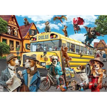 Imagem de Puzzle JOYZEXY Pet School Bus 500 peças para adultos