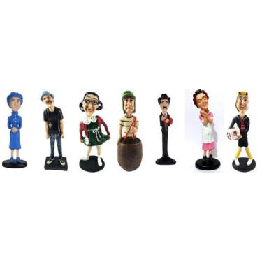 Imagem de Kit Com 7 Personagens Da Turma Do Chaves Madruga Kiko Florinda Girafal