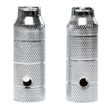 Imagem de Pedaleira Trolha Absolute Aço Xadrez 38x110mm Bmx Grau Prata, Prata
