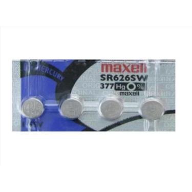 Imagem de Bateria Botão 377 SR626SW Maxell 4 unidades
