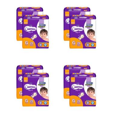 Imagem de Kit Fralda Cremer Jumbinho - Tam G - 192 fraldas/ Tiras - ATACADO BARA