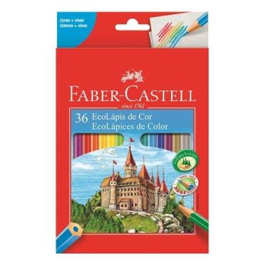 Imagem de Lápis de cor Faber Castell eco lápis com 36 cores