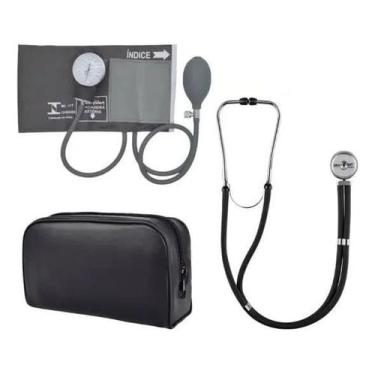 Imagem de Kit Enfermagem Esfigmomanometro + Esteto Duplo Rappaport - Premium, Gr