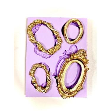 Imagem de Molde de silicone molduras para decorar f125 - Confeitaria dos moldes