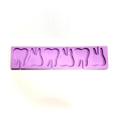 Imagem de L37 Molde de silicone pirulito dente para decorar - confeitaria dos mo