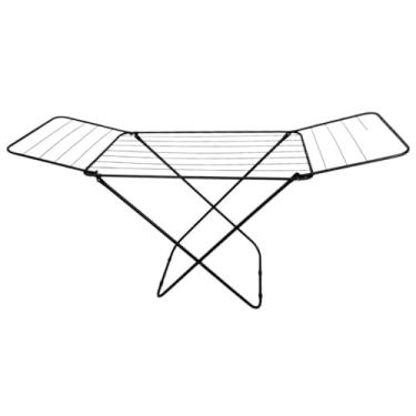 Imagem de Varal de Chão com Abas Reforçado Aço Dobrável 1,44 Aberto Machado