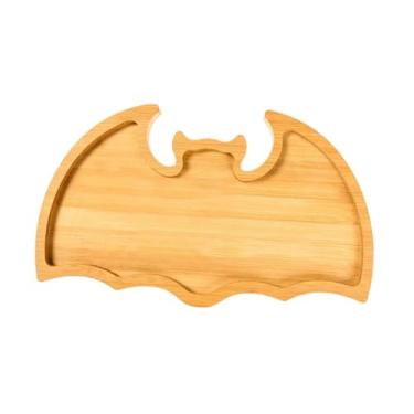 Imagem de Baoblaze Bandeja de servir de Halloween, prato, decoração portátil para casa, fruteira para mesa de outono, restaurante, lembrancinhas para festa