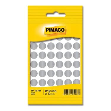 Imagem de Etiqueta adesiva TP12 prata Pimaco