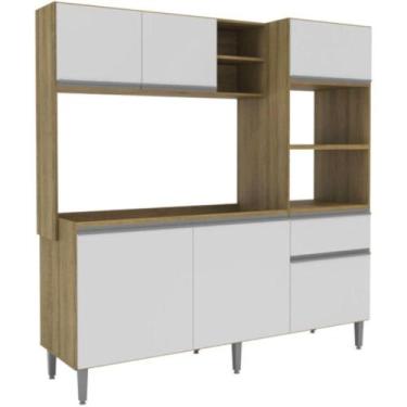 Imagem de Cozinha Completa Compacta Benoá 2487 Forno e Micro-Ondas 186,3x181,5x5