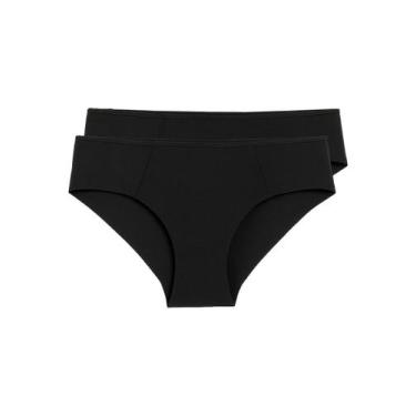 Imagem de Kit com 2 Calcinhas Biquíni Liz 50391, Preto, XG
