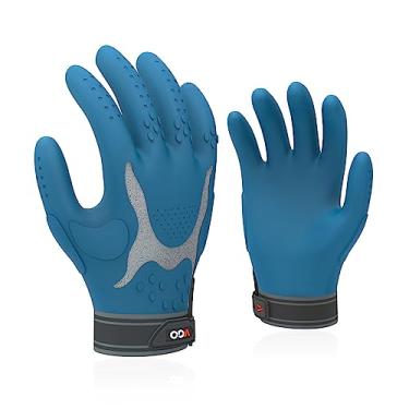 Imagem de Vgo... NGG X1 1 par de luvas utilitárias sem costura, luvas de segurança para trabalho, luvas antiderrapantes para mecânico de palma (G, azul, TP11112)