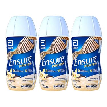 Imagem de Kit 3 Ensure Protein Baunilha 220ml