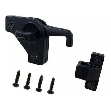 Imagem de 2X Trinco Inteligente Porta E Janela Abrir E Correr Preto Fo