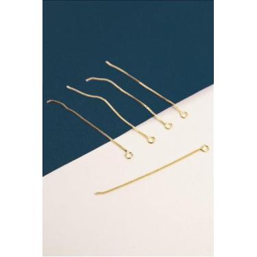 Imagem de Franja Para Brinco - 01 Par de Bijuterias Finas em Latao com Banho de 