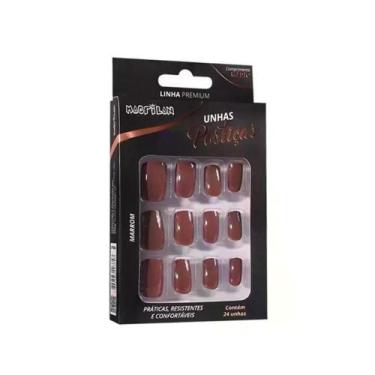 Imagem de Unhas Postiças Marrom Up306a Macrilan
