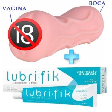 Imagem de Masturbador masculino vagina e boca com lubrificante neutro - MAIG