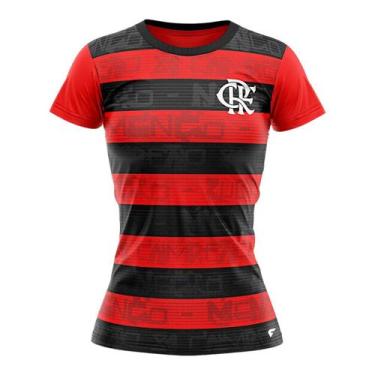Imagem de Camisa Braziline Flamengo Shout Feminina, M, Vermelho
