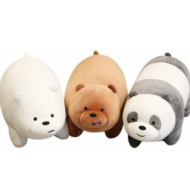 Imagem de Pacote de brinquedos de pelúcia We Bare Bears Pardo Polar Panda 30 cm 