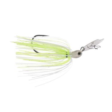 Imagem de Strike King (TCVSJT12-873) Tungstênio Thunder Cricket Vibratório Swim Jig, Cor 873 - Brilho Azul Chartreuse, 14 g, Gancho de Selva do Proprietário de Haste Longa, Saia Amarrada à Mão