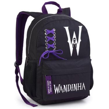 Imagem de Mochila Costas Escolar Infantil Cadarço Wandinha-Feminino