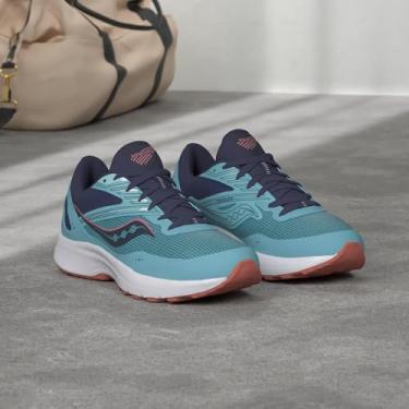 Imagem de Saucony Tênis de corrida feminino Cohesion 15, Chuva/Sodalita, 6.5