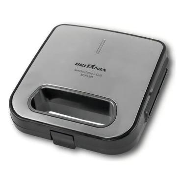 Imagem de Sanduicheira E Grill Bgr15pi Revestimento Cerâmica Britânia Cor Preto,