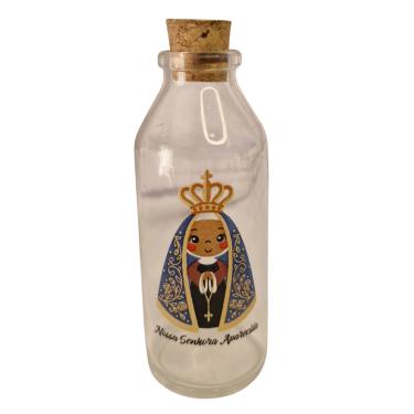 Imagem de Garrafa Frasco Vidro Decorativa  Nossa Senhora